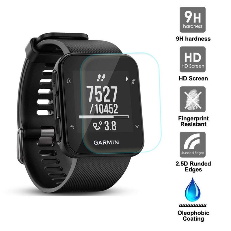 CKANDAY حماية شاشة CKANDAY متوافقة مع Garmin Forerunner 35، 4 عبوات من أفلام الزجاج المقسى الواقية ضد الخدوش، عالية الدقة، تغطية كاملة لساعات الذكية - Image 2